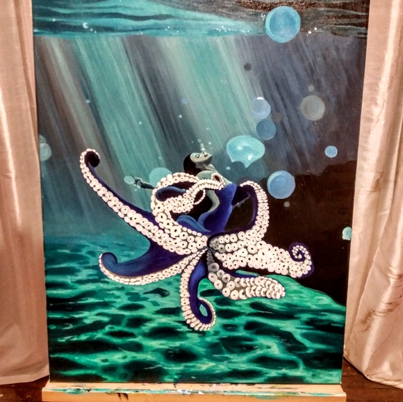 Siren song original painting 🧜 - Picture 8 of 8